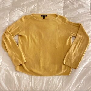 Banana Republic mustard yellow gold sweater